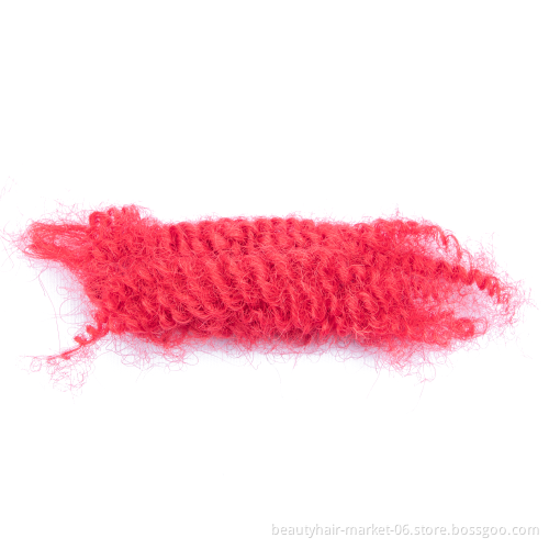 BLT afro kinky hair bulk afro kinky human red hair bulk 100% human hair for dreadlock